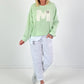Sweatshirt model "Edition M" - lime green