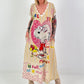 Knitted dress with lurex and dog print - multicolored