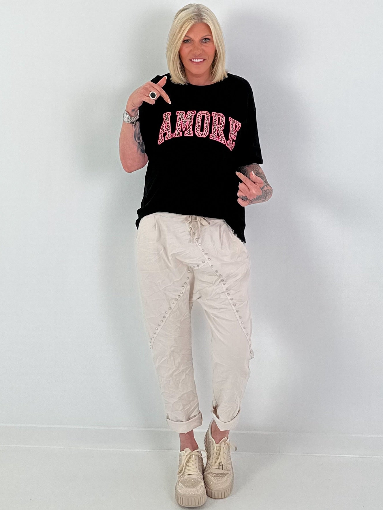 T-Shirt Amore - schwarz