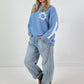 Sweatshirt model "Happiness" - blue