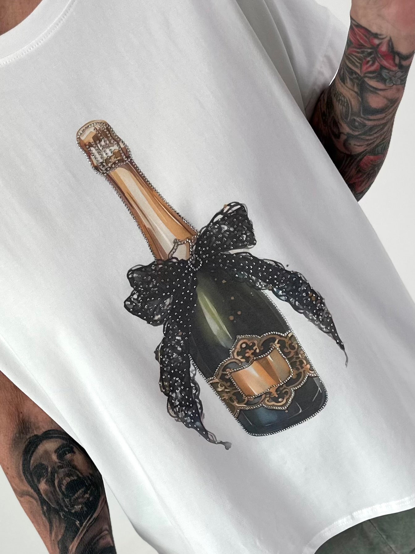 T-Shirt Champagne - weiss