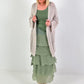 Crochet jacket with Lurex - beige