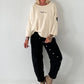 Sweater Cèst la vie - creme