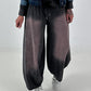 Lässige Sweat Ballonhose im Used-Look - anthrazit