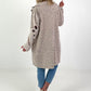 Destroyed Look Leopard Denim Jacket - beige