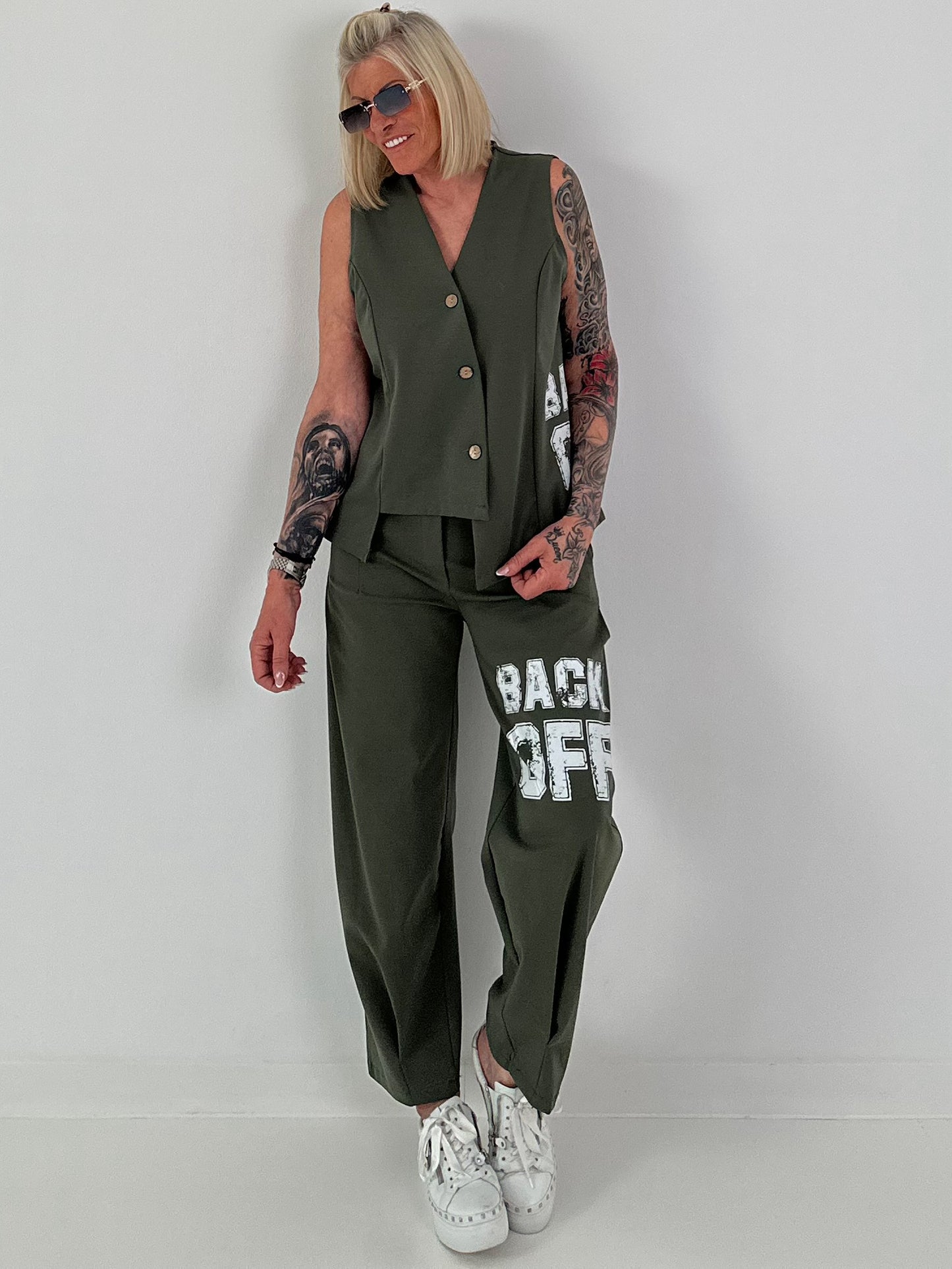 Weste BACK OFF - oliv