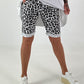 Kurze Hose im Leo Look- weiss