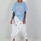 Oversized T-Shirt on Tour - hellblau