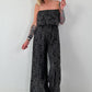 Romantischer Sommer Overall - mokka