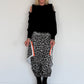 Haremhose im Leo-Print - grau-mehrfarbig