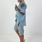 Jeans Shirt with Off-Shoulder Cut-Outs - Light Blue (available from May 14, 2026)