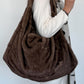 XXL Felltasche - taupe