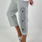 Broek met veteroogjes - grijs