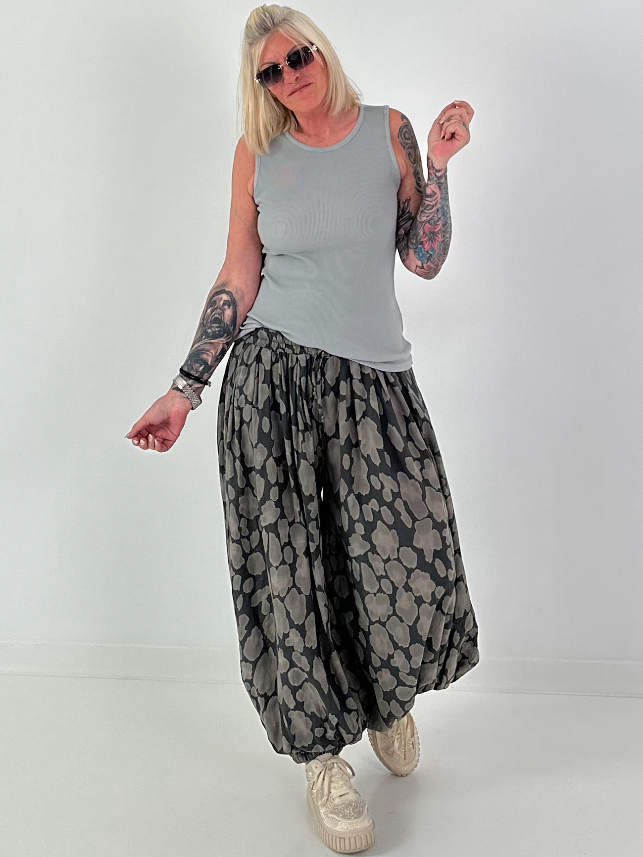 Ripp Tank Top  - grau