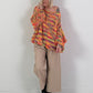 Oversized chunky knit sweater model "Sweet Whisper" - multicolored