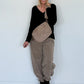 Basic Shirt mit V-Neck - schwarz