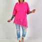 Shirt Modell "Layered Grace" - pink