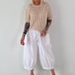 Strick Shirt mit Lochmuster - beige