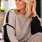Two Colors Sweater - black-taupe