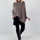 Oversized trui model "Relaxed Chic" - taupe