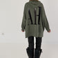 Oversized Hoodie YEAH - oliv