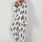 Zweiteiler mit Ornament Print - schwarz-creme