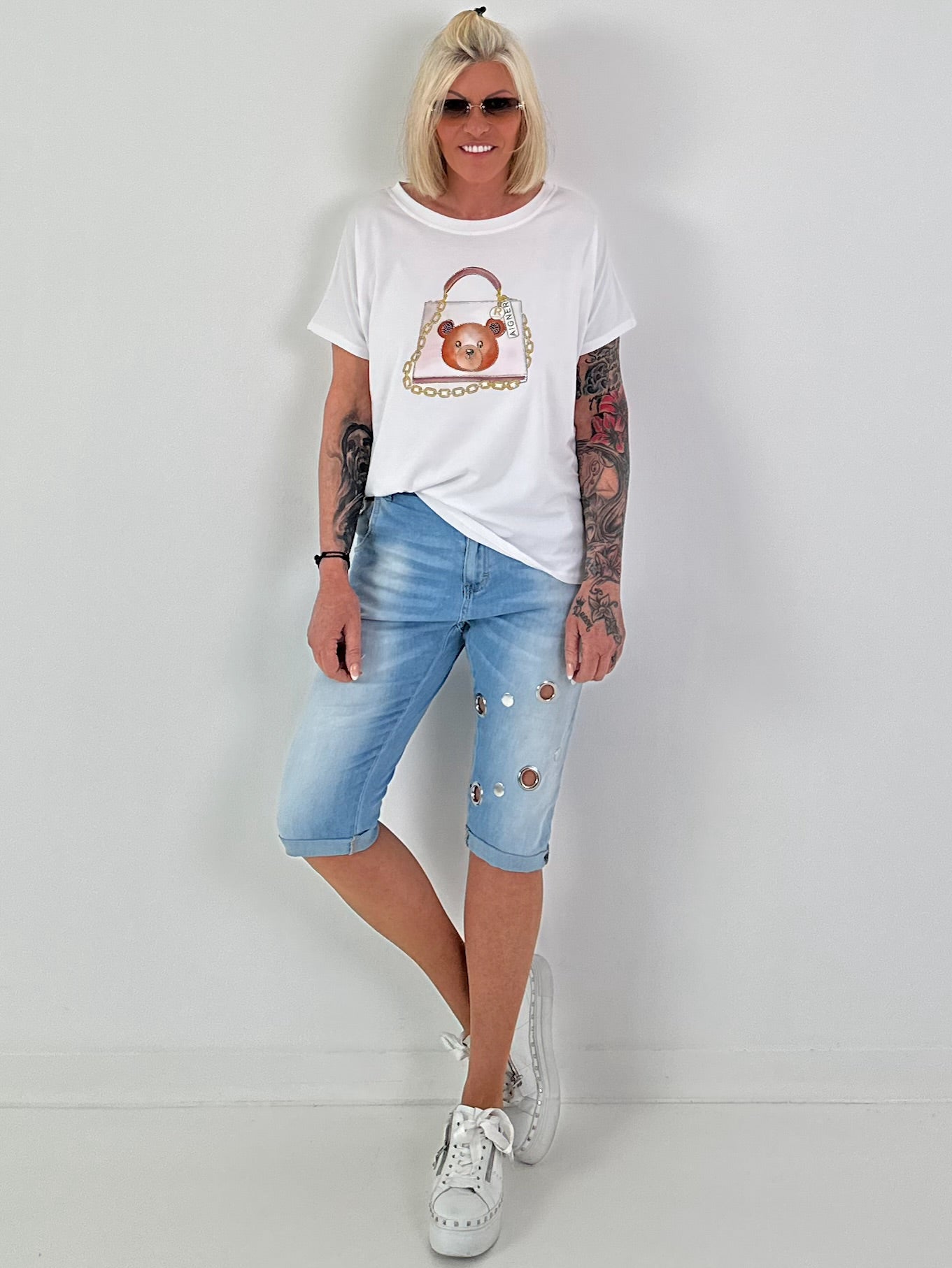T-Shirt Bag & Bear - white