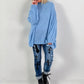 Oversized sweater model "Snuggle Arctic" - ice blue