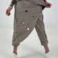 Stylische Hose im Knit-Look - taupe