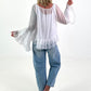 Light Tunic with Ruffles - white