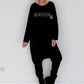 Sweater Whatever mit Strass-Details - schwarz