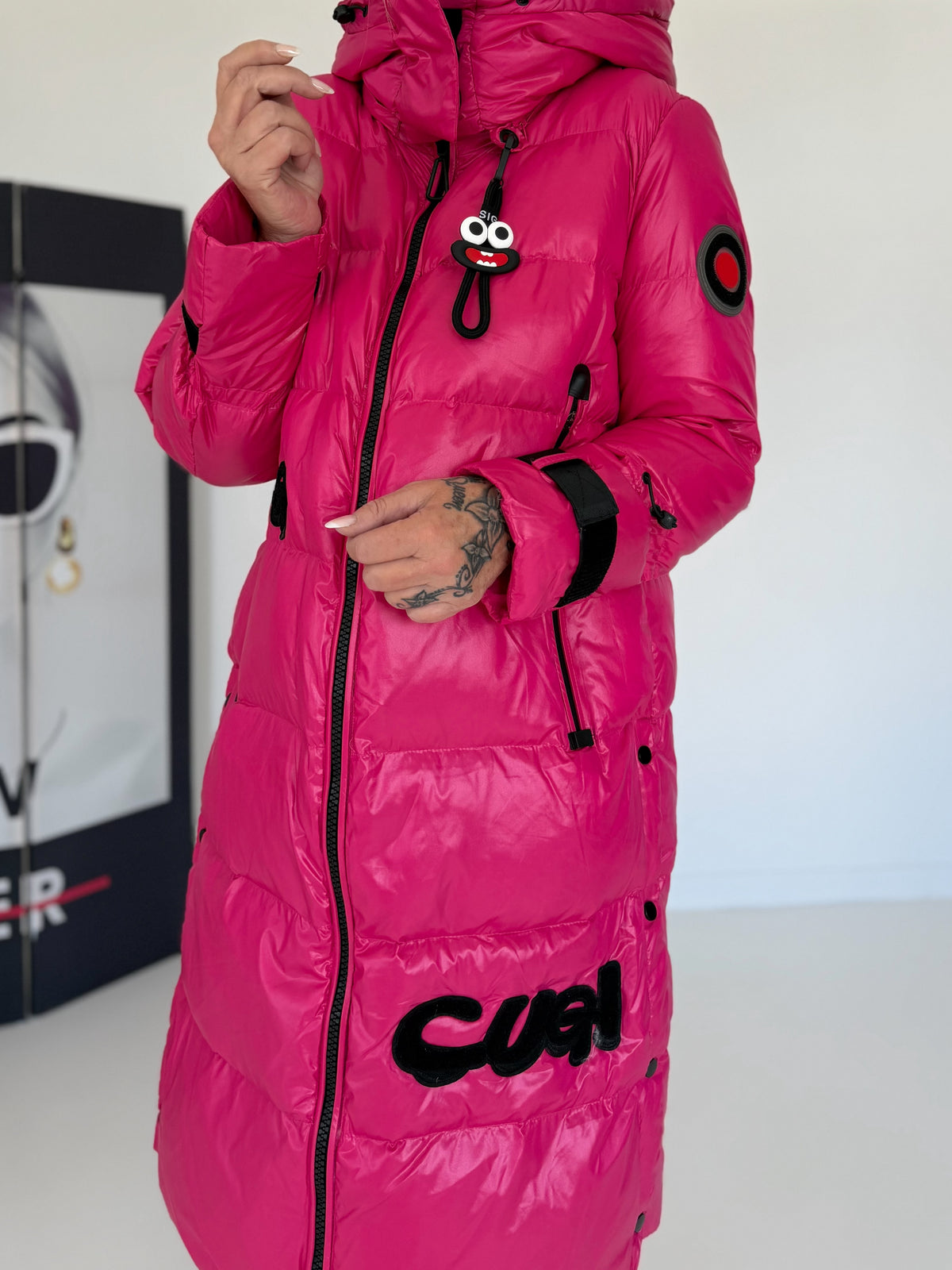 Cuel down coat - pink