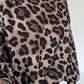 Ballonsweater im All Over Leo-Look - beige-leo-mehrfarbig