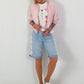 Light Blouson with Tie Detail - Pink