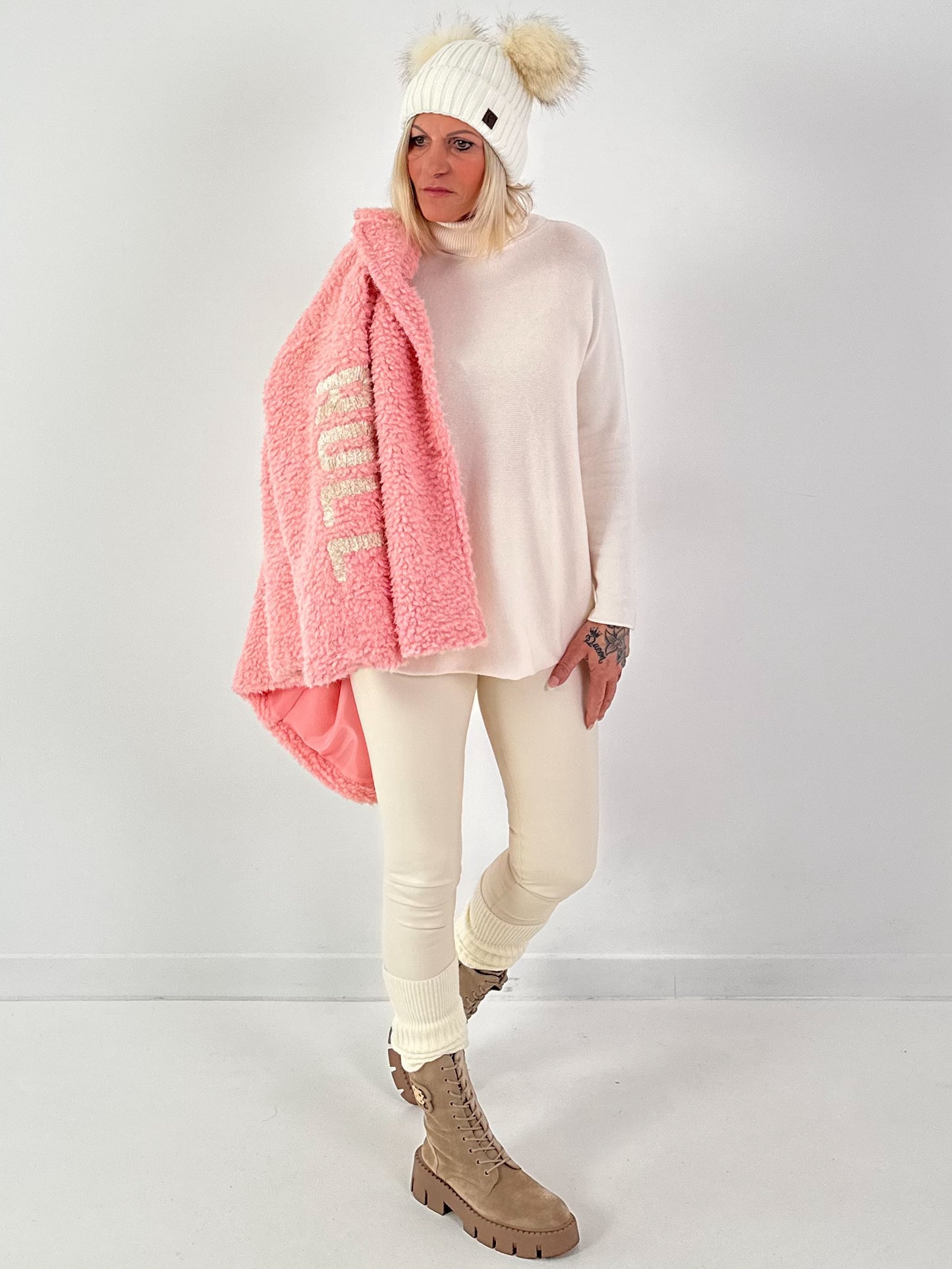 Teddyjas model "Cuddle Rock" - roze