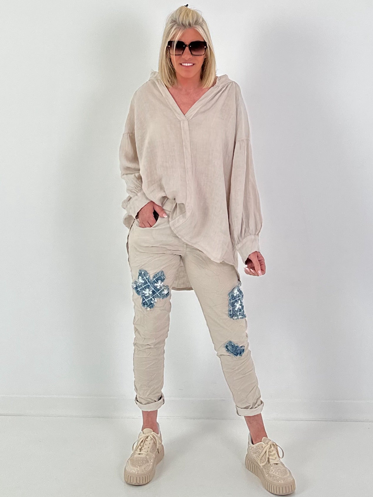 Pirate Tunic Linen - beige