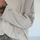 Kastiges Shirt - beige