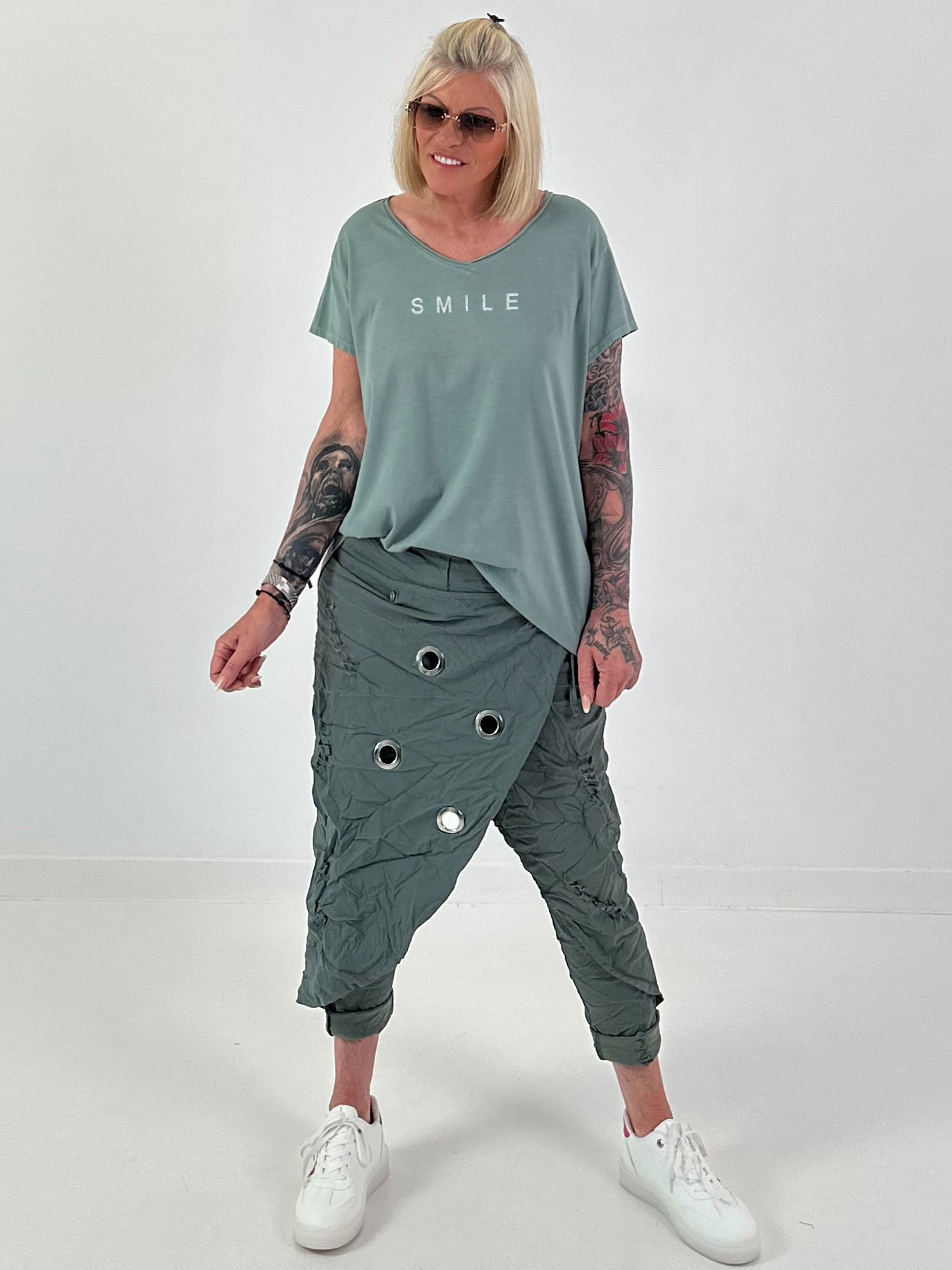 T-shirt Smile - khaki