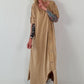 T-Shirt Kleid mit Ösen -camel