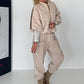 Weste mit Streifen - beige-mokka