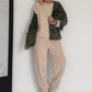 Oversized Cordjacke - oliv