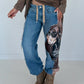 Jogg-Jeans im Used Look Dog - denim