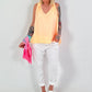 Top with open back - neon orange
