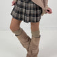 Rock Shorts Model "Plaid Skort" - dark grey-multicoloured