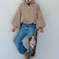 Jacke mit Puffärmelchen - taupe
