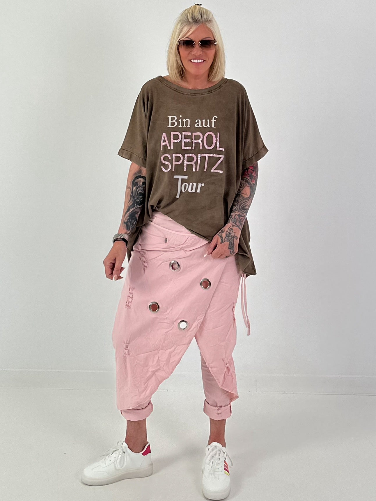 Oversized T-shirt on Tour - chocolate