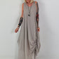 Sommerkleid mit Raff-Detail - taupe