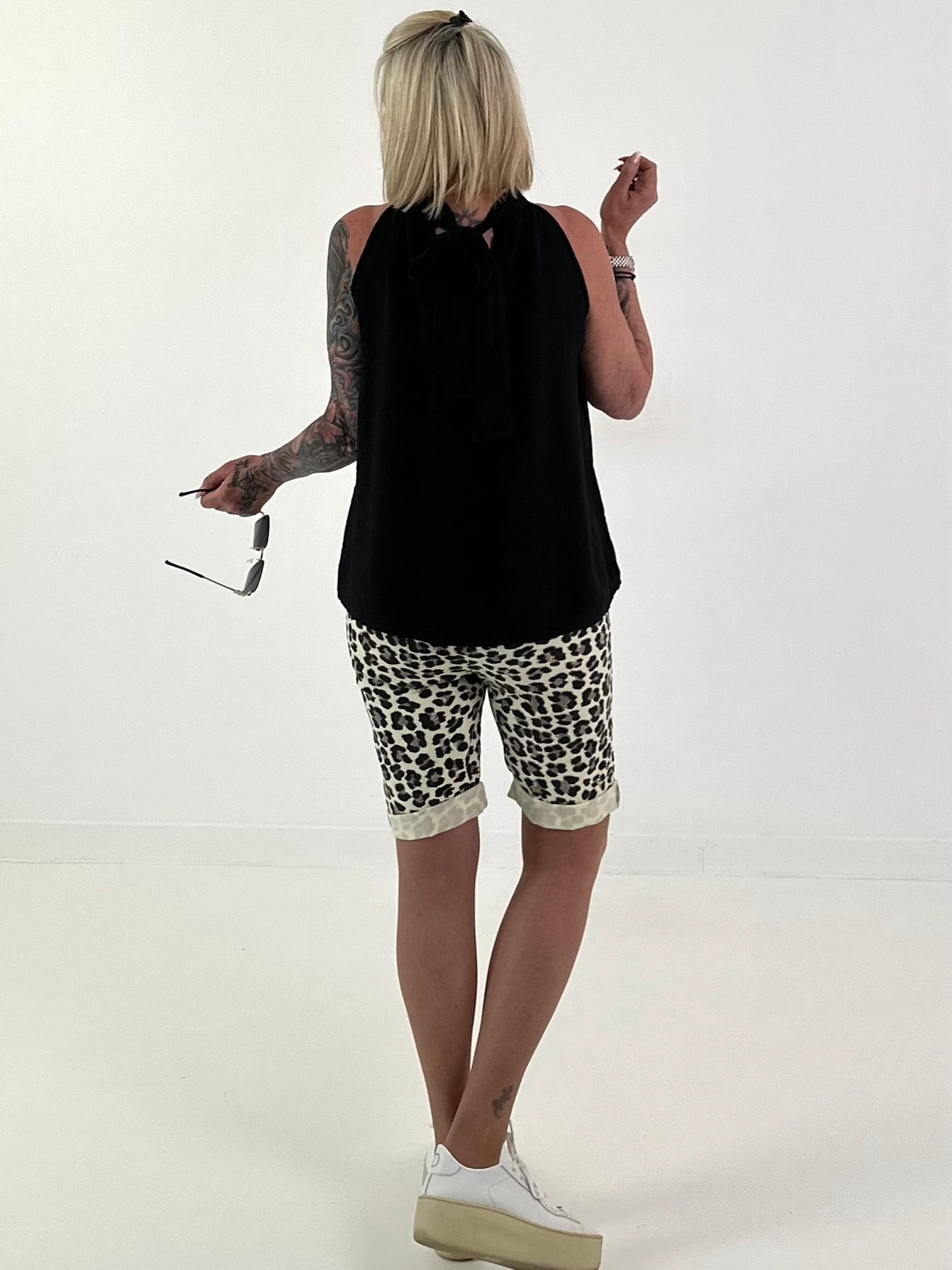 Neckholder Top -schwarz