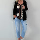 Lightweight cardigan - black
