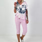 Tie-dye Shirt - white-dark blue-pink